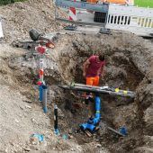 Neue Leitungen verlegt