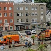 Bauarbeiten am Ludwigsplatz
