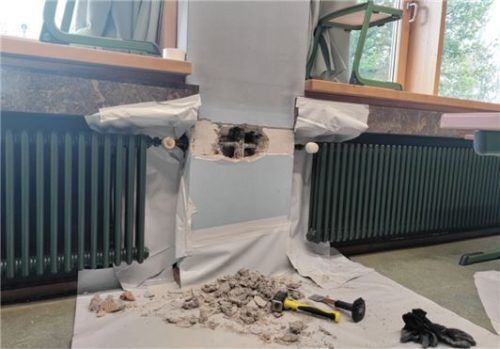 Auch beim Heizsystem gibt es Probleme. Der Einbau entspricht nicht dem Brandschutz. Foto Huber