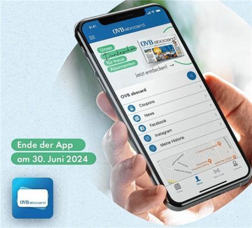 Aus technischen Gründen wird es die App zur OVB-abocard nicht mehr geben.