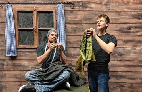 Bei der Probe: Konrad Schlaipfer (links) und Maximilian Krug. Foto Ammelburger