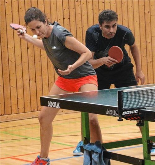 Das Bad Aiblinger Duo Feierabend/Ludwig setzte sich ohne Niederlage durch. Foto Gerhard Erlich
