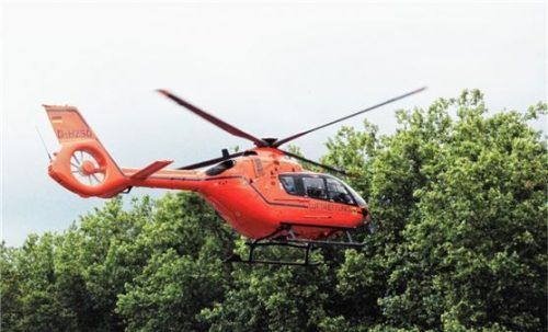 Der Rettungshubschrauber konnte schnell wieder abdrehen.