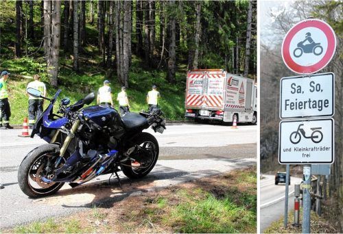Die Zahl der Motorradfahrer steigt in Stadt und Landkreis Rosenheim stetig an – mit ihr auch die Zahl schwerer Unfälle. Das befeuert nun die Diskussion um Maßnahmen, wie eine Streckensperrung am Sudelfeld. Fotos Reisner/DPA
