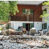 Wildbach donnert durch das Erdgeschoss