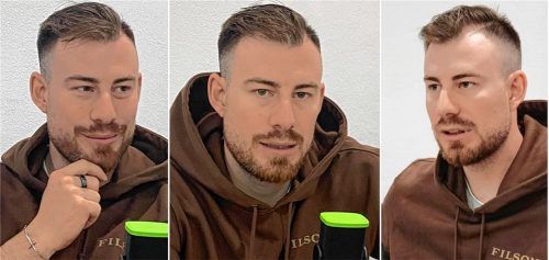 „Hart gecheckt“ mit Philipp Grubauer. Der Torwart der Seattle Kraken ist zu Gast im OVB-Starbulls-Podcast. Foto Neumeier/Obermaier/Collage: Aleksic