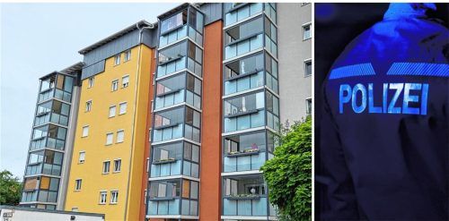 In diesem Mehrfamilienhaus in der Pernauerstraße 25a in Rosenheim schüttete ein Mann einem Rosenheimer (31) an dessen Wohnungstür Säure ins Gesicht. Foto Montage: Wildauer/dpa/picture alliance/Robert Michael