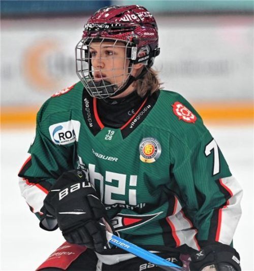 Kilian Kühnhauser war einer der Profiteure der Oberliga-Kooperation der Starbulls und absolvierte 13 Spiele für den EC Peiting. Foto Hans-Jürgen Ziegler
