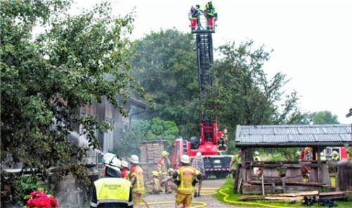 Rund 160 Feuerwehrkräfte waren am Mittwoch im Einsatz.