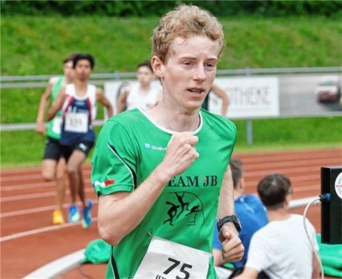 Valentin Fezer wurde Süddeutschland-Vierter über 3000 Meter der Jugend U18. Foto Ludwig Stuffer