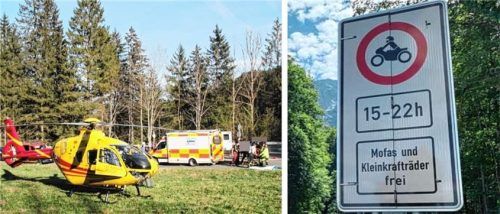 Zahlreiche Unfälle am Sudelfeld (links) lassen die Diskussion um ein Motorradverbot aufleben. Am Kesselberg im Landkreis Bad Tölz-Wolfratshausen gibt es ein solches. Foto reisner/Baab