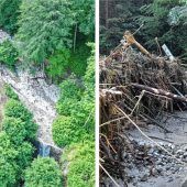 Wildbäche der Region stark betroffen
