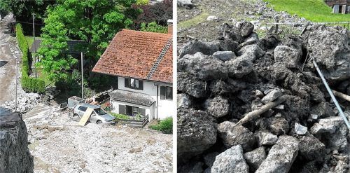31 Notrufe kamen im Rahmen des Hochwassers am 3. Juni nicht direkt bei der Flintsbacher Feuerwehr an. Foto Re/ Barth