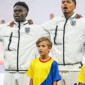 Als Einlaufkind auf dem EM-Rasen