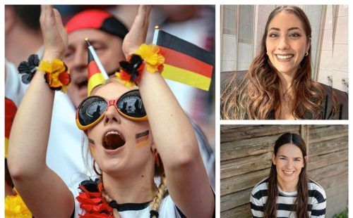 Am heutigen Freitag trifft die DFB-Elf im Viertelfinale auf Spanien. Andrea Garcia (unten) und Yovana Rodriguez – zwei gebürtige Spanierinnen, die jetzt in Rosenheim leben – geben ihren Tipp ab. Foto Andreas Gebert/dpa/Privat