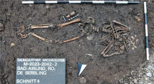 Archäologen haben während der Straßenbauarbeiten menschliche Knochen gefunden und analysiert.Foto