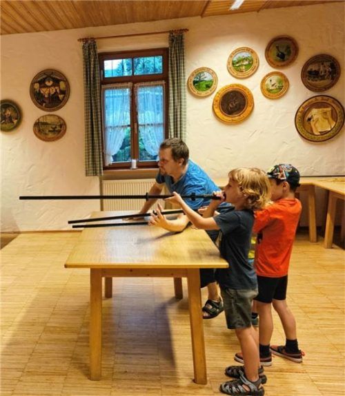 Auch der Nachwuchs machte begeistert mit.Foto re
