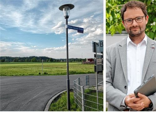 Auf diesem Areal an der Walter-Gessner-Straße in Westerham soll die Wohncontaineranlage für Flüchtlinge errichtet werden. Doch Bürgermeister Johannes Zistl hat eine Rechtsanwaltskanzlei beauftragt, gegen die Baugenehmigung des Landratsamtes Klage zu erheben. Foto Weinzierl/re