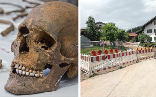 Bei Straßenarbeiten in Berbling wurden menschliche Überreste (Symbolbild) gefunden, die wohl aus dem späten Mittelalter oder der Frühen Neuzeit stammen. Fotos dpa/Bettinger