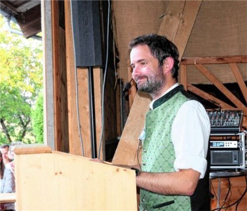 Bürgermeister Johannes Zistl betonte in seiner Rede das sehr gute Miteinander.Fotos Merk