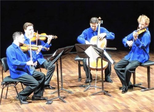Das Schumann-Quartett brachte Streichquartette von Mozart, Prokofjew und Beethoven zu Gehör.Foto füchtner