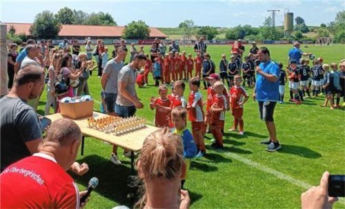 Die Oberbergkirchener Fußball-Kids beim Sommer-Turnier. Foto Sabine Gillhuber