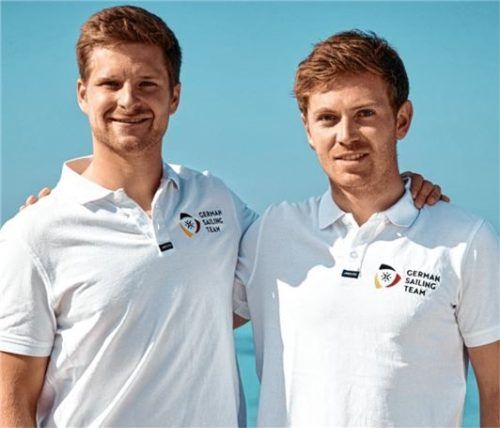 Ein eingespieltes Duo: Steuermann Jakob Meggendorfer (rechts) und Vorschoter Andreas Spranger.Foto re