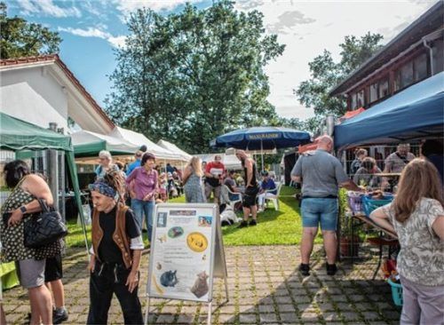 Info- und Verkaufsstände, eine Tombola und ein Kellerflohmarkt rundeten das Angebot ab.