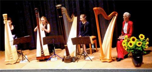 Kunstvolles Saitenspiel mit (von rechts) Annelies Brandstätter-Arnold, Antonia Kapsegger, Sophie Langwieder und Annabell Estermaier. Foto fischer