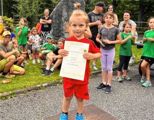 Leo Rente war mit drei Jahren der jüngste Teilnehmer. Foto re