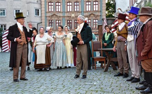 Mitten auf der Straße am Ludwigsplatz fand das Rosenheimer Stadtspiel statt.