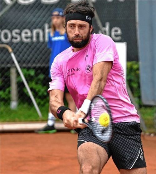 Nikoloz Basilashvili verlor im Einzel und Doppel.Foto Ziegler