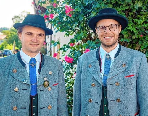 „Nur gemeinsam kann man das Gaufest stemmen“: Quirin Atzinger (links) und Michael Weber. Foto Faltlhauser