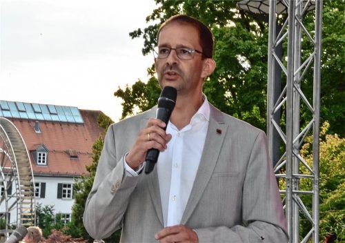 Oberbürgermeister Andreas März lobte das Miteinander in der Stadtgesellschaft. Fotos Schlecker