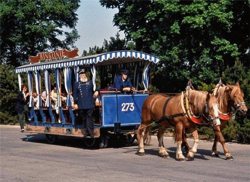 Premiere in Hohenaschau: Die historische Münchner Pferdetram fährt im Festumzug am Sonntag mit. Fotos Malchow