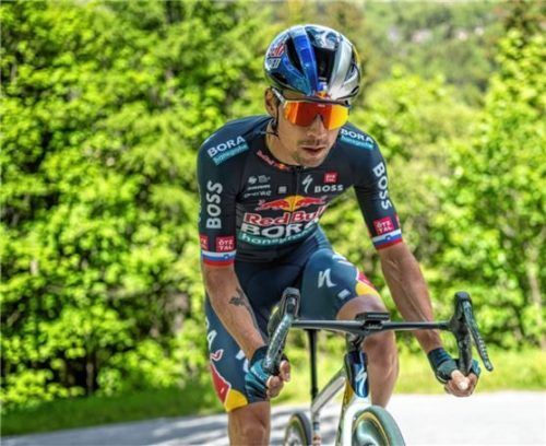 Primoz Roglic kam beim ersten Zeitfahren auf den dritten Rang.Foto Joerg Mitter / Red Bull Content Pool