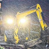 Gefahr von nassen Baustoffen