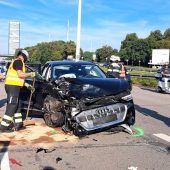 Massenkarambolage in Milbertshofen