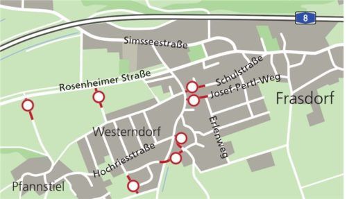 Bei erheblichem Stau auf der Autobahn werden in Frasdorf künftig diese Straßen gesperrt.  Verena Klinger