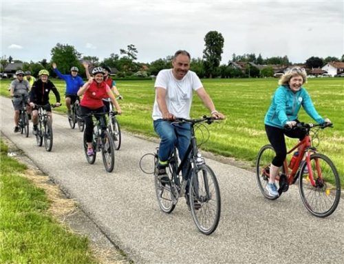 Die Bruckmühler traten mit Engagement und hoher Motivation drei Wochen lang in die Pedale. Foto Neuwirth