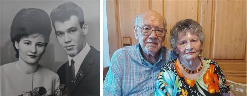 Gerda und Heinz Pohl gaben sich vor 60 Jahren das Jawort vor dem Altar. Nun feiern sie ihre diamantene Hochzeit. Foto Beuerlein