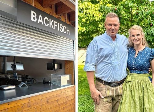 Haben große Pläne für das Rosenheimer Herbstfest: Christian von Bentzel und seine Frau Daniela von der Fischbraterei Bierbichler. Foto privat