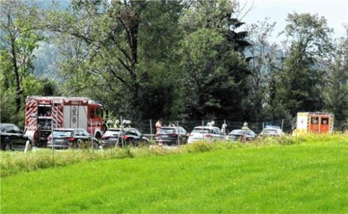 Kurz nach dem Unfall war die Aufregung groß, allerdings konnte bald Entwarnung gegeben werden. Foto Reisner