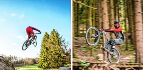 Sprünge und hohe Geschwindigkeiten: Wie sicher ist das Downhill fahren? Foto STUDIO f8 / Christian