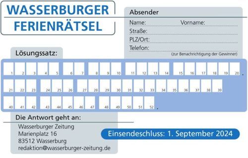 Wer findet den Lösungssatz? Bis 1. September können Rätselfüchse noch knobeln.  Klinger/OVB