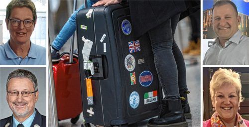 Wohin geht‘s in den Urlaub? Diese Frage haben Dagmar Badura (links oben), Franz Wudy (links unten), Christian Wagner und Sabine Balletshofer-Wimmer dem Mangfall-Boten beantwortet. Foto dpa,Gerlach, SV-DJK Kolbermoor, re