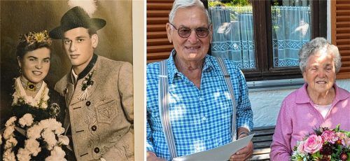 Zusammen alt geworden: Josef und Gertrud Leitner sind schon seit 65 Jahren verheiratet. Foto Cordula Wildauer