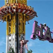 Hier geht es mit 90 Sachen abwärts