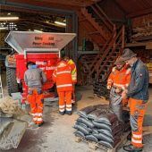Sandsäcke im Bauhof abzuholen