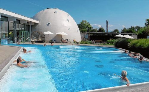 Bei Sommerwetter ist die Außenanlage besonders beliebt. Foto Baumann